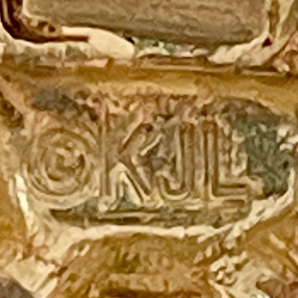 KJL Kenneth Jay Lane Green Enamel Turtle Link Bracelet Gold Tone w/ Box & Pouch - Picture 10 of 16